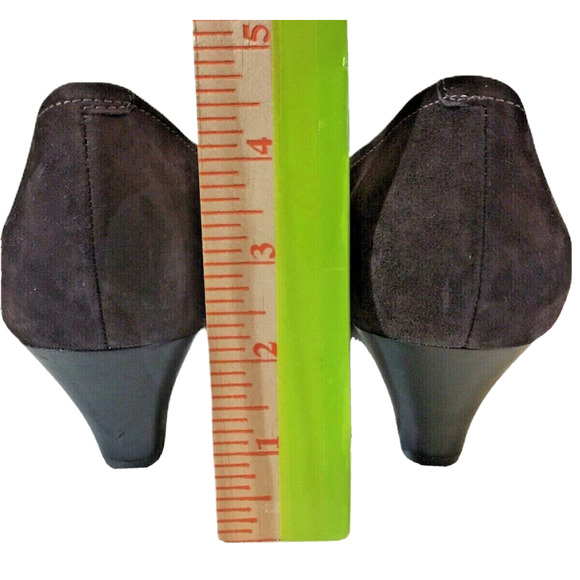 ECCO New Dehli Suede Coffee Brown Pumps Heels Flex Sole Size 40 US 9/9.5 - Picture 7 of 12